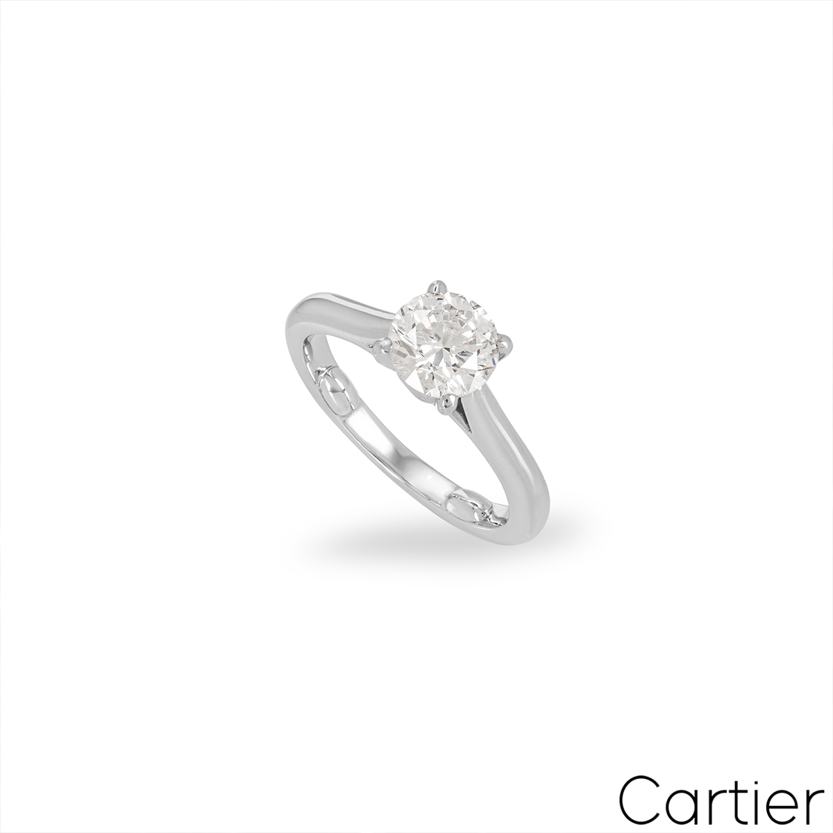 Cartier Platinum Diamond 1895 Solitaire Ring 1.16ct G/VVS1 XXX